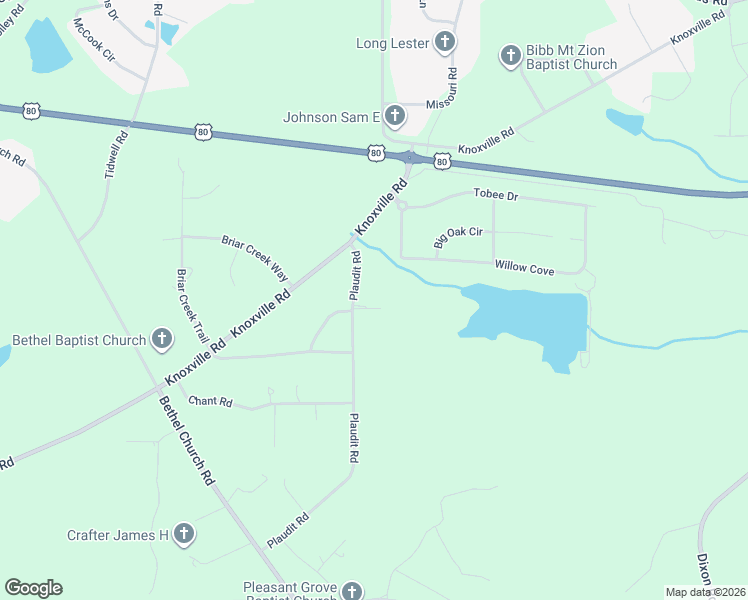 map of restaurants, bars, coffee shops, grocery stores, and more near 4190 Plaudit Road in Lizella
