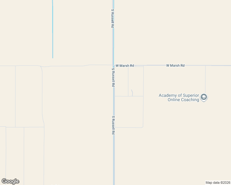 map of restaurants, bars, coffee shops, grocery stores, and more near 9515 South Russell Road in Casa Grande