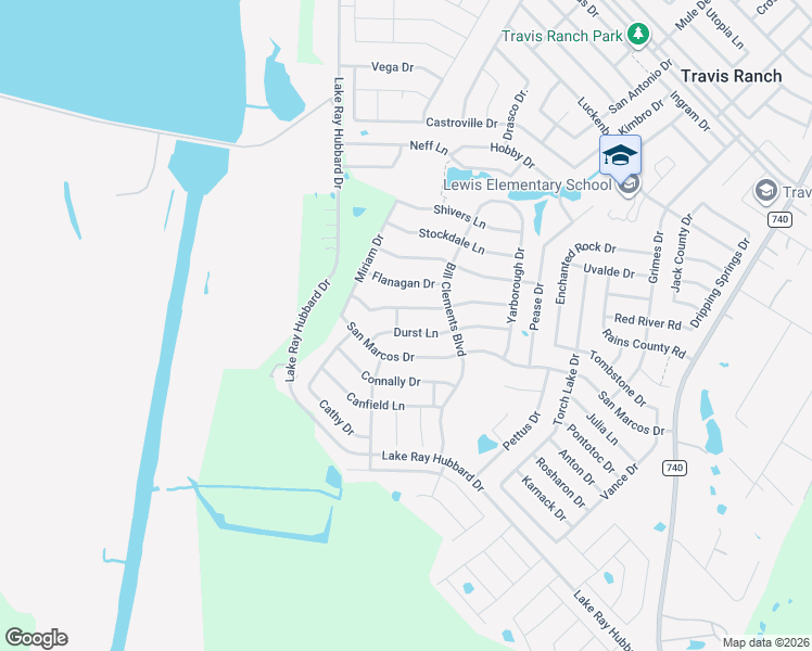 map of restaurants, bars, coffee shops, grocery stores, and more near 5651 Durst Lane in Heath