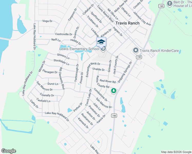 map of restaurants, bars, coffee shops, grocery stores, and more near 2213 Torch Lake Drive in Forney
