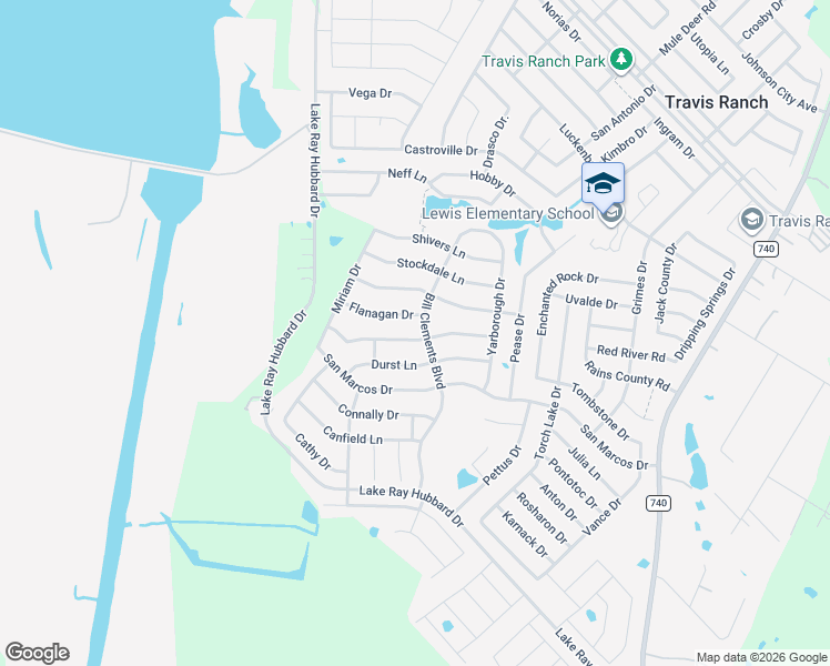 map of restaurants, bars, coffee shops, grocery stores, and more near 5832 Melville Lane in Heath