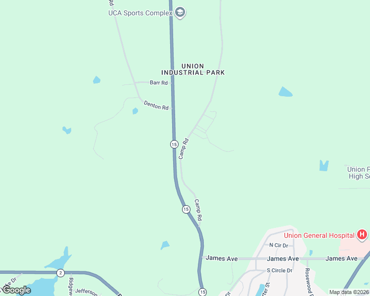map of restaurants, bars, coffee shops, grocery stores, and more near 1118-1124 Camp Road in Farmerville