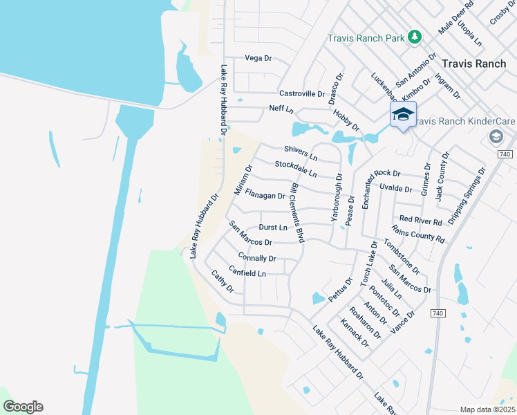 map of restaurants, bars, coffee shops, grocery stores, and more near 5852 Melville Lane in Forney