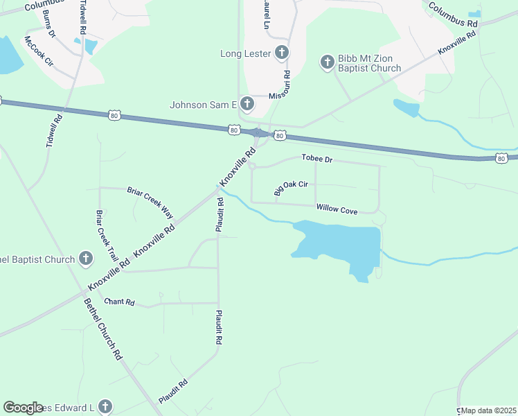 map of restaurants, bars, coffee shops, grocery stores, and more near 360 Willow Cove in Lizella