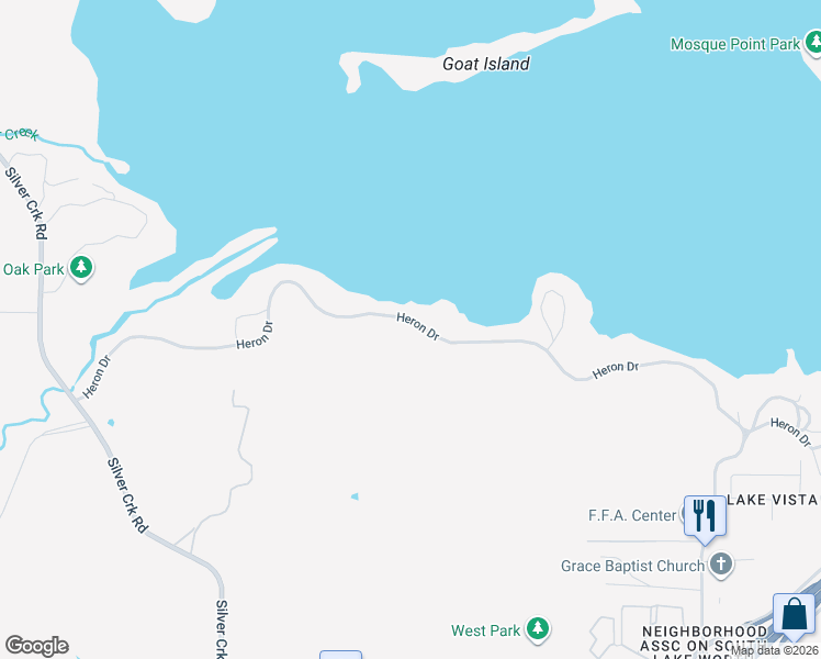 map of restaurants, bars, coffee shops, grocery stores, and more near 9229 Heron Drive in Fort Worth