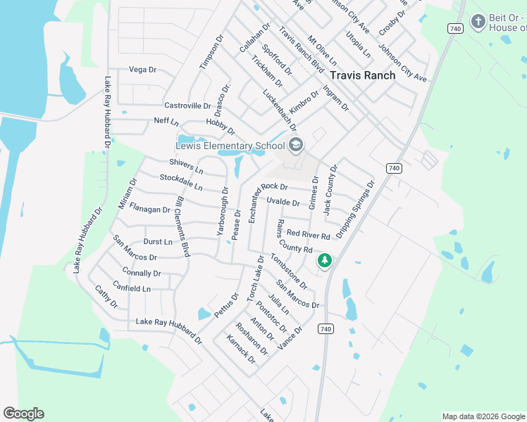 map of restaurants, bars, coffee shops, grocery stores, and more near 2206 Torch Lake Drive in Forney