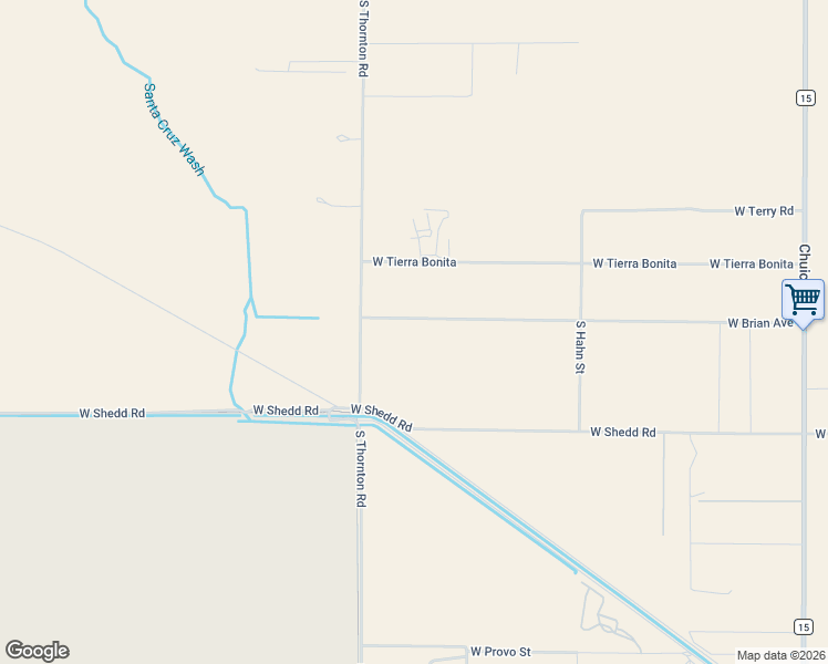 map of restaurants, bars, coffee shops, grocery stores, and more near 19059 West Brian Avenue in Casa Grande