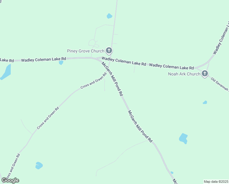 map of restaurants, bars, coffee shops, grocery stores, and more near 1221 McGarrh Mill Pond Road in Swainsboro