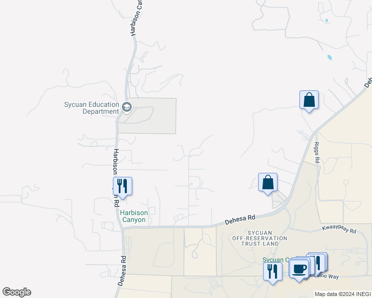 map of restaurants, bars, coffee shops, grocery stores, and more near 1804 Vista De La Montana in El Cajon