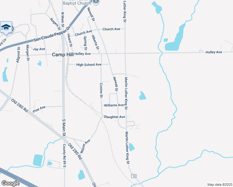 map of restaurants, bars, coffee shops, grocery stores, and more near 41 Crenshaw Street in Camp Hill