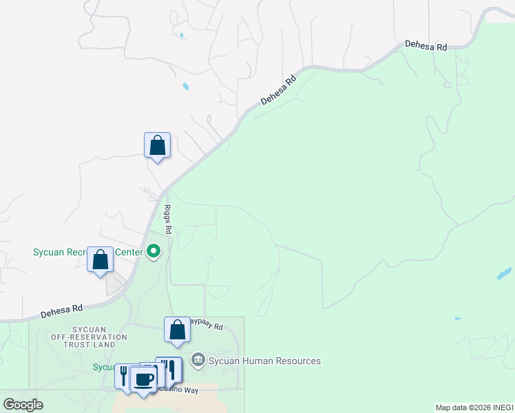 map of restaurants, bars, coffee shops, grocery stores, and more near 5928 Stallion Oaks Road in El Cajon