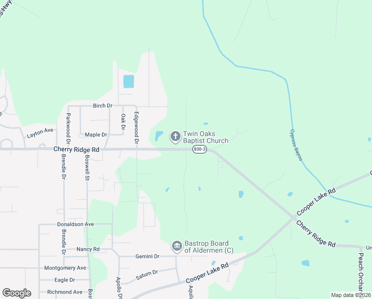 map of restaurants, bars, coffee shops, grocery stores, and more near 10561 Lucy Hudson Drive in Bastrop