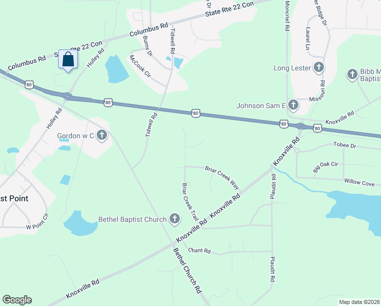 map of restaurants, bars, coffee shops, grocery stores, and more near 231 Briar Creek Way in Lizella