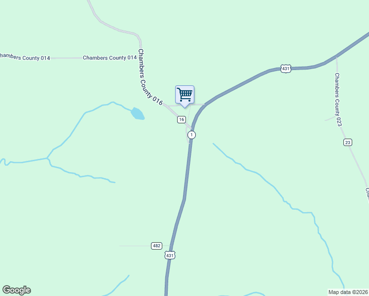 map of restaurants, bars, coffee shops, grocery stores, and more near 1010 County Road 16 in La Fayette