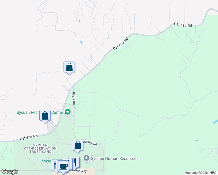 map of restaurants, bars, coffee shops, grocery stores, and more near 5928 Stallion Oaks Road in El Cajon