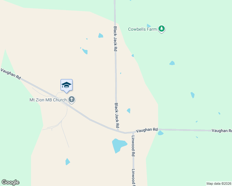 map of restaurants, bars, coffee shops, grocery stores, and more near 337-399 Black Jack Road in Yazoo