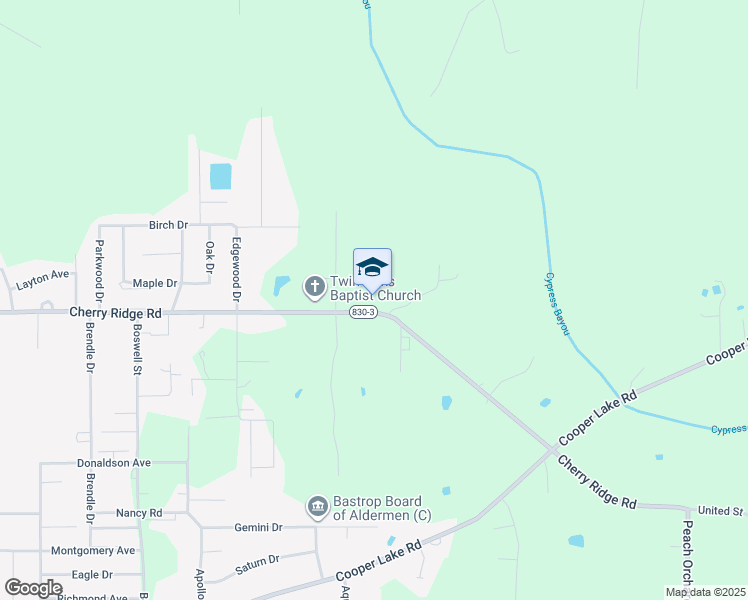 map of restaurants, bars, coffee shops, grocery stores, and more near 6281 Cherry Ridge Road in Bastrop