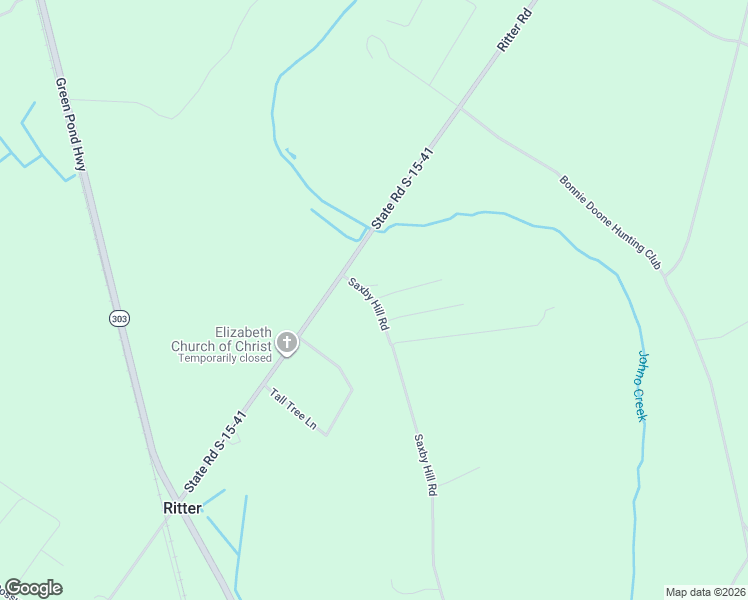 map of restaurants, bars, coffee shops, grocery stores, and more near 1536 Saxby Hill Road in Walterboro