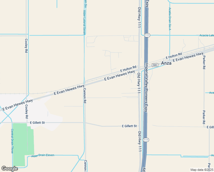 map of restaurants, bars, coffee shops, grocery stores, and more near 329 East Highway 80 in El Centro