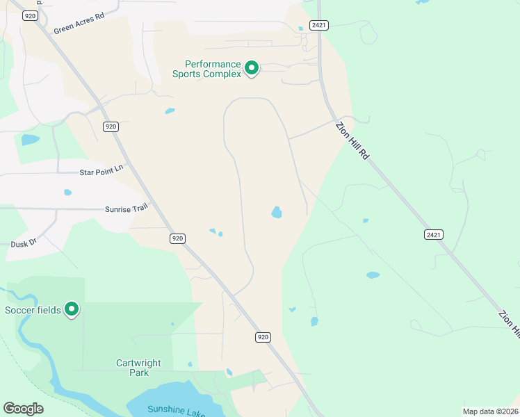 map of restaurants, bars, coffee shops, grocery stores, and more near 1036 Woodland Road in Weatherford