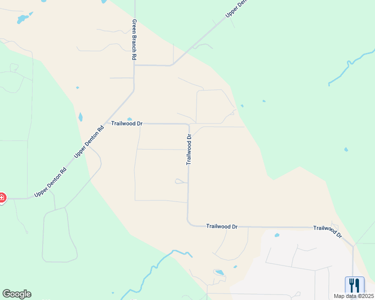 map of restaurants, bars, coffee shops, grocery stores, and more near 1801 Trailwood Drive in Weatherford
