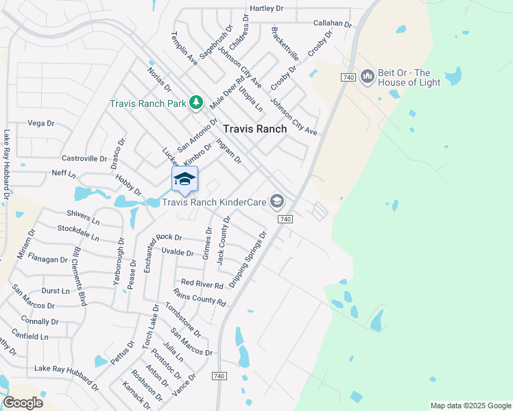 map of restaurants, bars, coffee shops, grocery stores, and more near 2014 Colorado Bend Drive in Forney