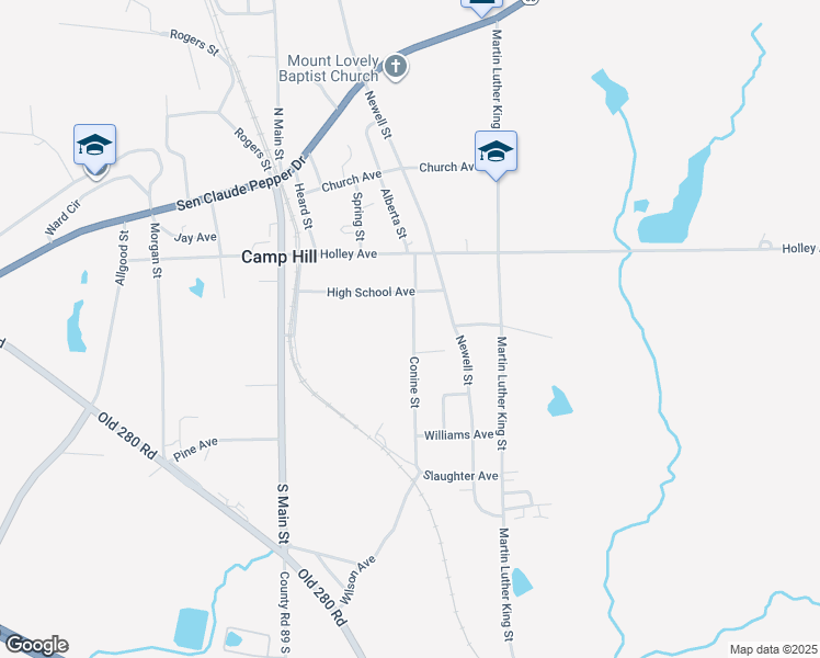 map of restaurants, bars, coffee shops, grocery stores, and more near 313 Conine Street in Camp Hill