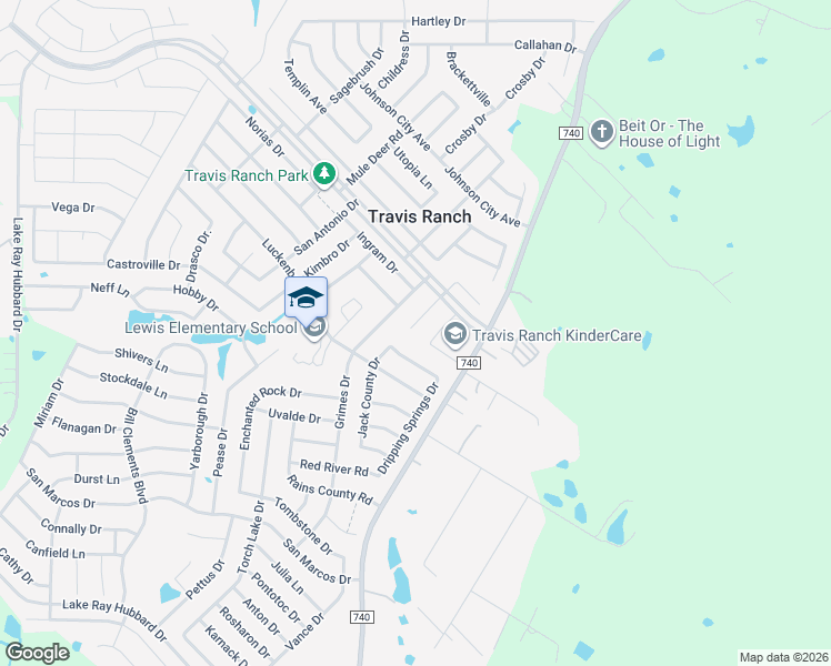 map of restaurants, bars, coffee shops, grocery stores, and more near 2014 Colorado Bend Drive in Forney