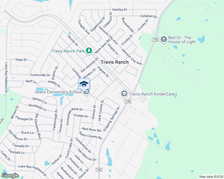 map of restaurants, bars, coffee shops, grocery stores, and more near 1007 Morris Ranch Court in Forney