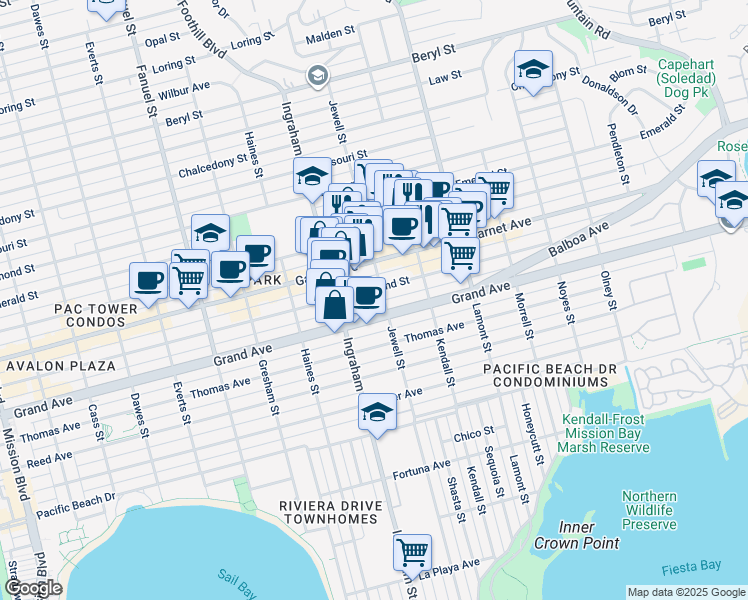4430 Jewell Street, San Diego CA Walk Score