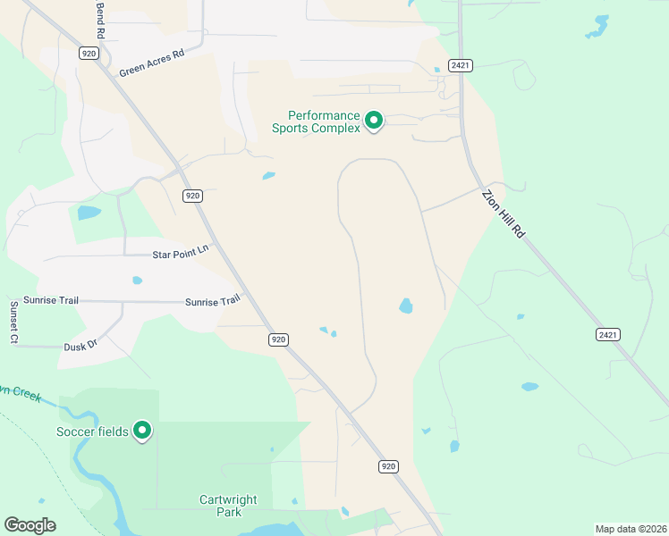 map of restaurants, bars, coffee shops, grocery stores, and more near 1057 Woodland Road in Weatherford