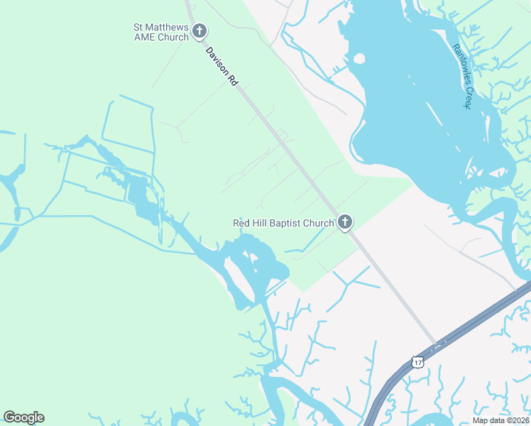 map of restaurants, bars, coffee shops, grocery stores, and more near 4067 Davison Road in Ravenel
