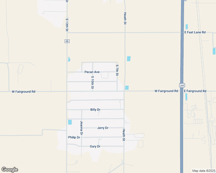 map of restaurants, bars, coffee shops, grocery stores, and more near 714-808 West Fairground Road in Artesia
