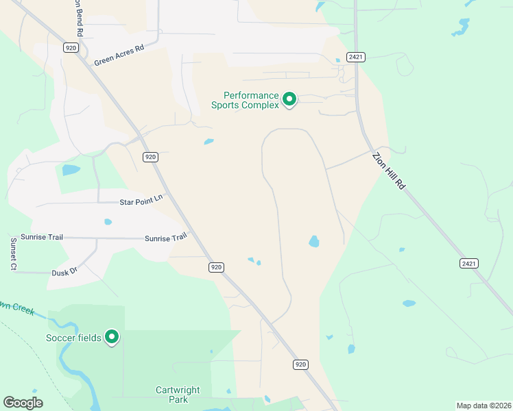 map of restaurants, bars, coffee shops, grocery stores, and more near 1057 Woodland Road in Weatherford