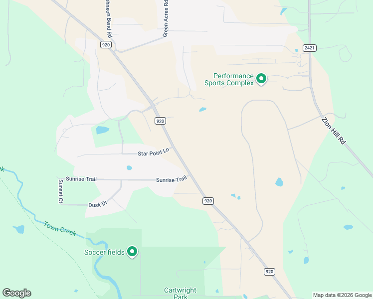 map of restaurants, bars, coffee shops, grocery stores, and more near 2950 Farm to Market 920 in Weatherford