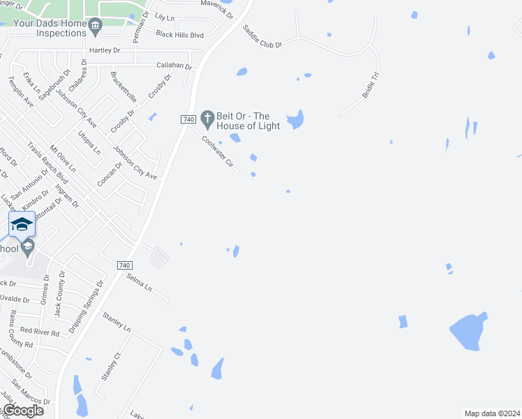 map of restaurants, bars, coffee shops, grocery stores, and more near 12127 Coolwater Circle in Forney