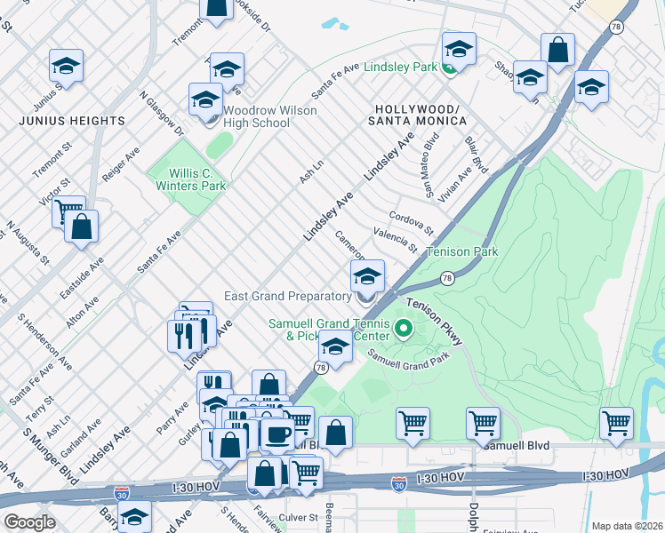 map of restaurants, bars, coffee shops, grocery stores, and more near 918 Cristler Avenue in Dallas