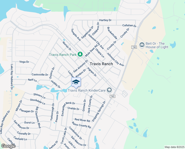 map of restaurants, bars, coffee shops, grocery stores, and more near 1016 Ingram Drive in Forney