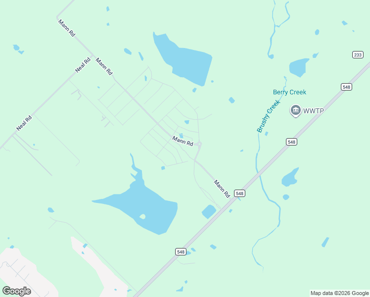 map of restaurants, bars, coffee shops, grocery stores, and more near 25 Mann Road in Terrell