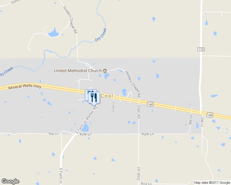map of restaurants, bars, coffee shops, grocery stores, and more near 10310 Mineral Wells Highway in Weatherford