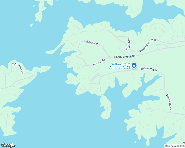 map of restaurants, bars, coffee shops, grocery stores, and more near 1444 Pine Point Road in Alexander City