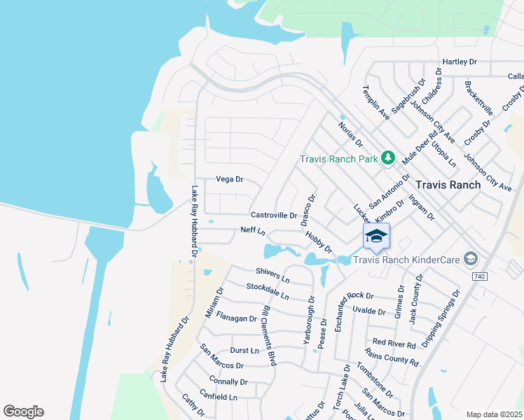 map of restaurants, bars, coffee shops, grocery stores, and more near 2705 Sayers Way in Forney