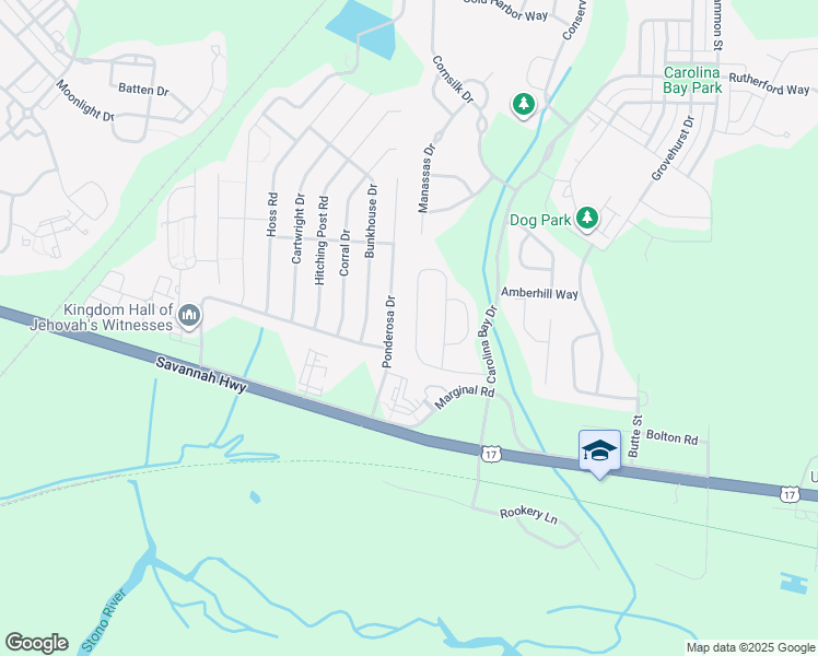 map of restaurants, bars, coffee shops, grocery stores, and more near 1731 Indaba Way in Charleston