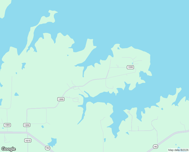 map of restaurants, bars, coffee shops, grocery stores, and more near County Road 1590 in Alba