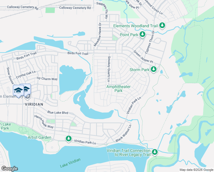 map of restaurants, bars, coffee shops, grocery stores, and more near 4403 Smokey Quartz Lane in Arlington