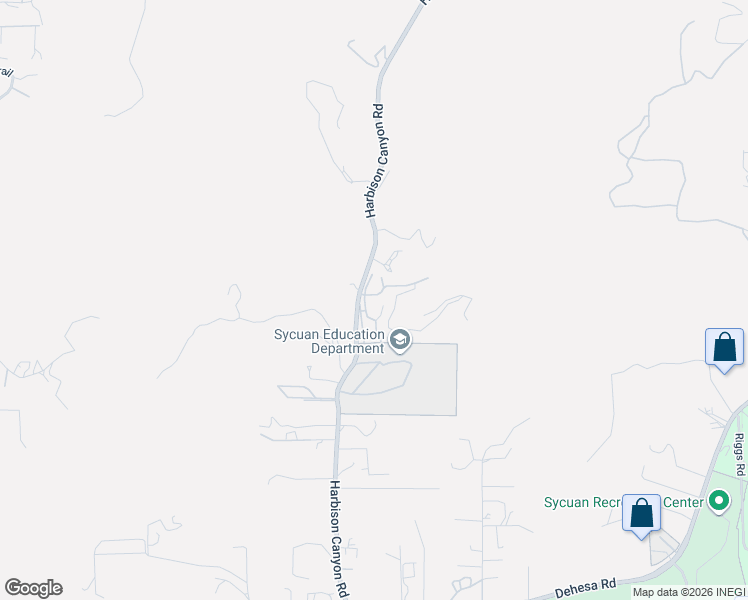 map of restaurants, bars, coffee shops, grocery stores, and more near 1633 Harbison Canyon Road in El Cajon