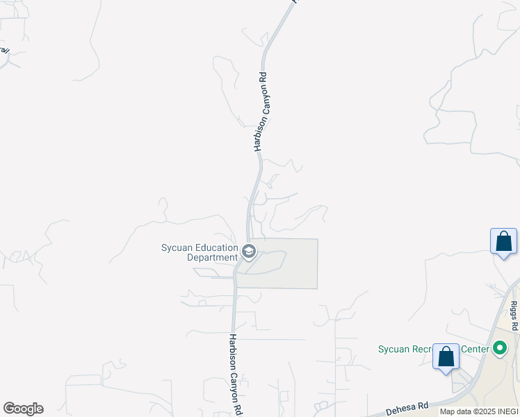 map of restaurants, bars, coffee shops, grocery stores, and more near 1631 Harbison Canyon Road in El Cajon