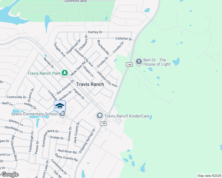 map of restaurants, bars, coffee shops, grocery stores, and more near 1021 Comfort Drive in Forney