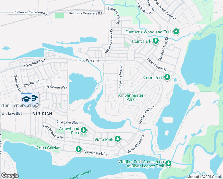 map of restaurants, bars, coffee shops, grocery stores, and more near 1421 Rose Willow Way in Arlington
