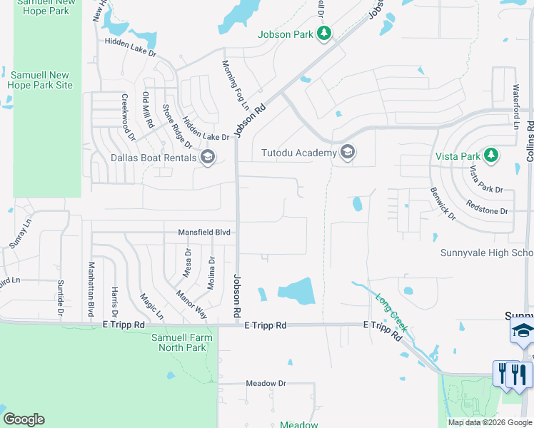 map of restaurants, bars, coffee shops, grocery stores, and more near 305 Ovid Drive in Sunnyvale